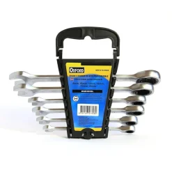 CHIAVI COMBINATE A CRICCHETTO SET DA 6 PZ CHROME VANADIUM 8/10/12/13/17/19