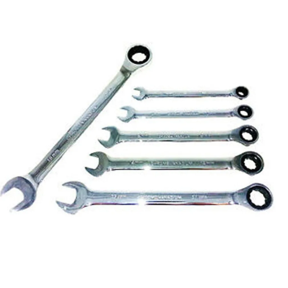 Chiavi combinate a cricchetto set 6 pz Serie di chiavi combinate con cricchetto