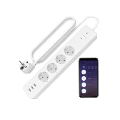 CIABATTA MULTIPRESA SMART INTELLIGENTE WIFI CON 4 PRESE AC 3 PORTE USB M3SU411-EU