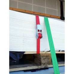 CINGHIA A CRICCHETTO MONOBLOCCO 500 DAN LUNGHEZZA 4METRI ROSSO X 25MM MAX 500KG