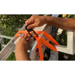 CINGHIA DI ANCORAGGIO SERRAGGIO A CRICCHETTO CON TENDITORE SENZA GANCI 25MMX5MT