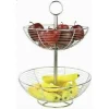CIOTOLA CESTO FRUTTA ELLISSE SUPPORTO CASA TAVOLO DA PRANZO ACCESSORI 2 LIVELLI