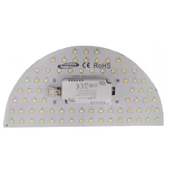 CIRCOLINA A MEZZALUNA DISCO LED CALAMITA 12W 3 TONI DI COLORE LUCE 1200LM CA-3C