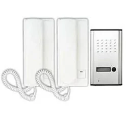 CITOFONO ESTERNI PARETE DOPPIA CORNETTA PULSANTE APERTURA CANCELLO 3208AA CW593