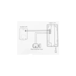 CITOFONO PER ESTERNO ESTERNI A 2 FILi PULSANTE APERTURA CANCELLO LUCKARM 3208A