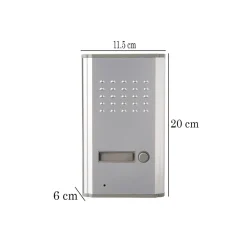 CITOFONO PER ESTERNO ESTERNI A 2 FILi PULSANTE APERTURA CANCELLO LUCKARM 3208A