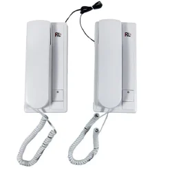 CITOFONO RL-209 INTERFONO A PARETE CON 2 CORNETTE CASA UFFICIO ABITAZIONE CW594