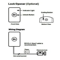 CITOFONO WIRELESS SENZA FILI DA ESTERNO CAMPANELLO MONOFAMILIARE CASA RL-0518L