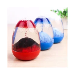 CLESSIDRA IN VETRO CON EFFETTO ERUZIONE VULCANO LIQUIDO IDEA REGALO DECORAZIONE