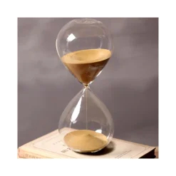 CLESSIDRA IN VETRO DESIGN TIMER SABBIA COLORATA DURATA TEMPO 5 MINUTI