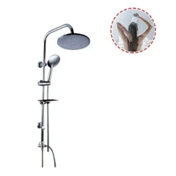 COLONNA DOCCIA KIT SALISCENDI SOFFIONE FISSO DOCCETTA MULTIGETTO 69128 PORTASAPONE