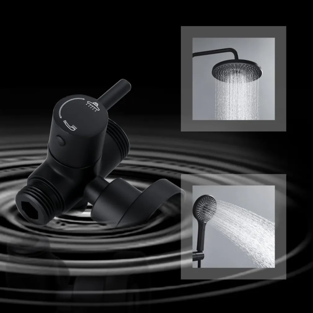 COLONNA DOCCIA SALISCENDI ALTEZZA REGOLABILE SET COMPLETO SOFFIONE DOCCETTA NERO