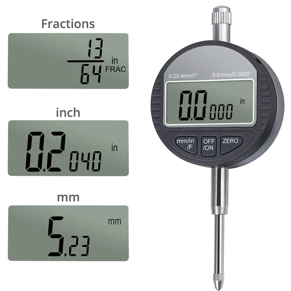 COMPARATORE CENTESIMALE DIGITALE CON DISPLAY 0-25,4MM/0,5" TORNIO 0,01MM/0,005"