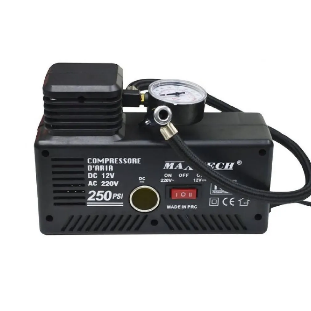 COMPRESSORE AD ARIA 35LT 12V/220V ADATTATORI INCLUSI MAX 17BAR CO-AR03 PORTATILE