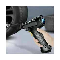 COMPRESSORE AD ARIA PER AUTO PORTATILE 12V PRESSIONE RUOTE CON DISPLAY LED 120W