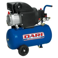 COMPRESSORE ARIA 24 LITRI 2HP CON KIT OMAGGI LEGGERO E PORTATILE 8 BAR
