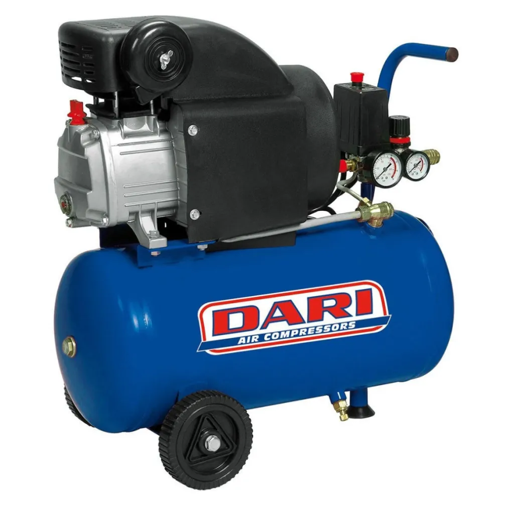 COMPRESSORE ARIA 24 LITRI 2HP CON KIT OMAGGI LEGGERO E PORTATILE 8 BAR
