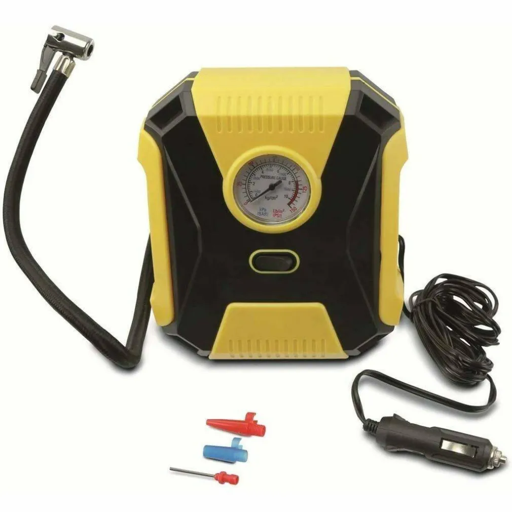 COMPRESSORE ARIA AUTO PORTATILE 12V 150 PSI RUOTE AUTO PORTATILE 3 BECCUCCI