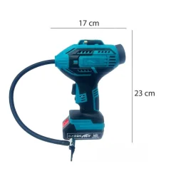 COMPRESSORE ARIA PORTATILE DOPPIA BATTERIA LITIO 36 V DIGITALE RUOTE AUTO MOTO