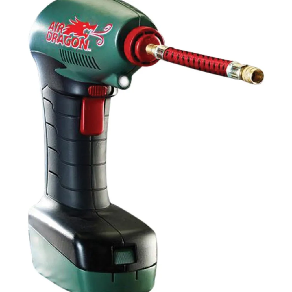 COMPRESSORE D'ARIA PORTATILE LUCE LED PRESA AUTO 12V CAVO 4,25MT MOTO CAMPEGGIO