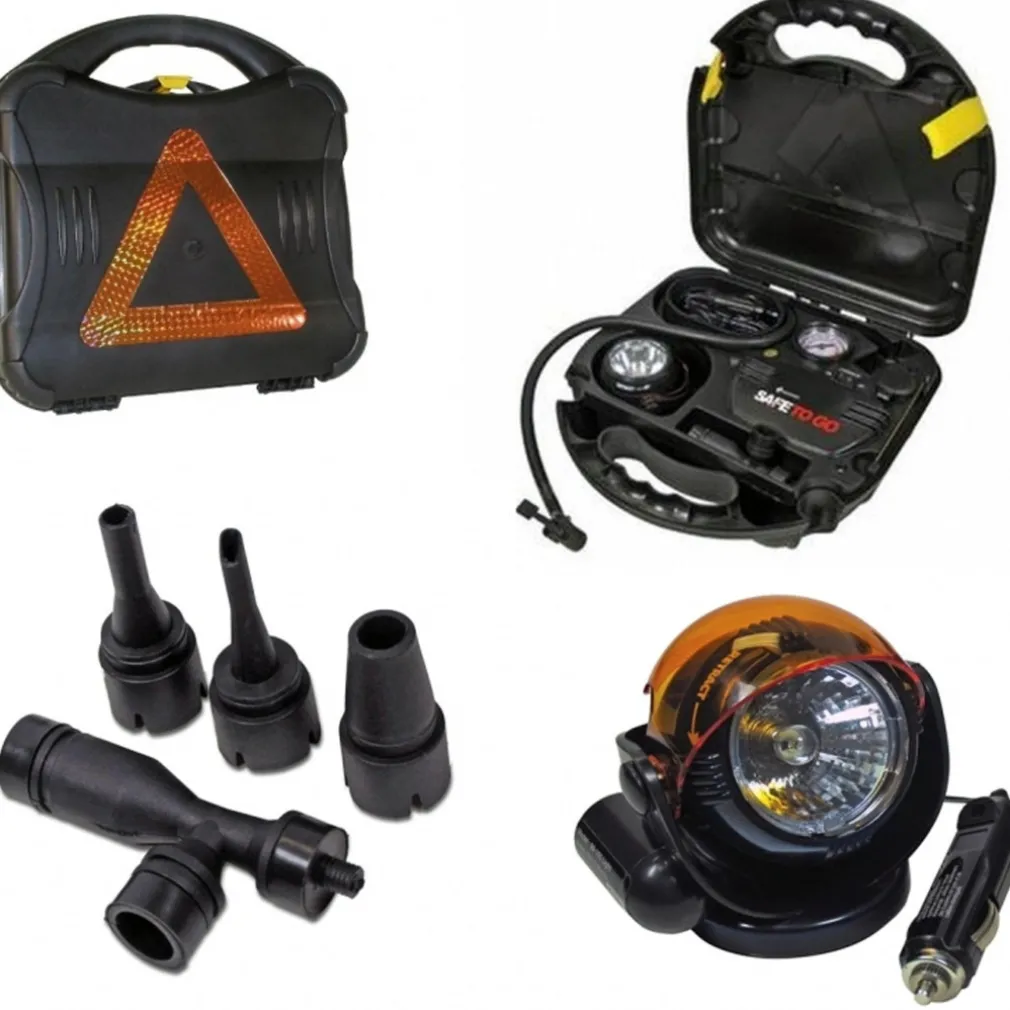 COMPRESSORE D'ARIA SAFE 12VOLT MANOMETRO TRIANGOLO EMERGENZA AUTO MOTO PORTATILE