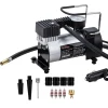 COMPRESSORE PORTATILE POMPA 12V DC 14 A 150 PSI PER PNEUMATICI AUTO FURGONI 4X4