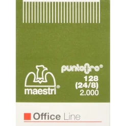 CONF. 2000 PUNTI PER GRAFFATRICE 128 24/8 SPILLATRICE ROMEO MAESTRI FINITURA ORO