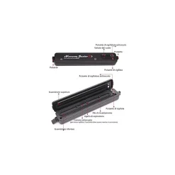 CONFEZIONATRICE MACCHINA SOTTOVUOTO ELETTRICO PORTATILE PER ALIMENTI 90W Q-Z100