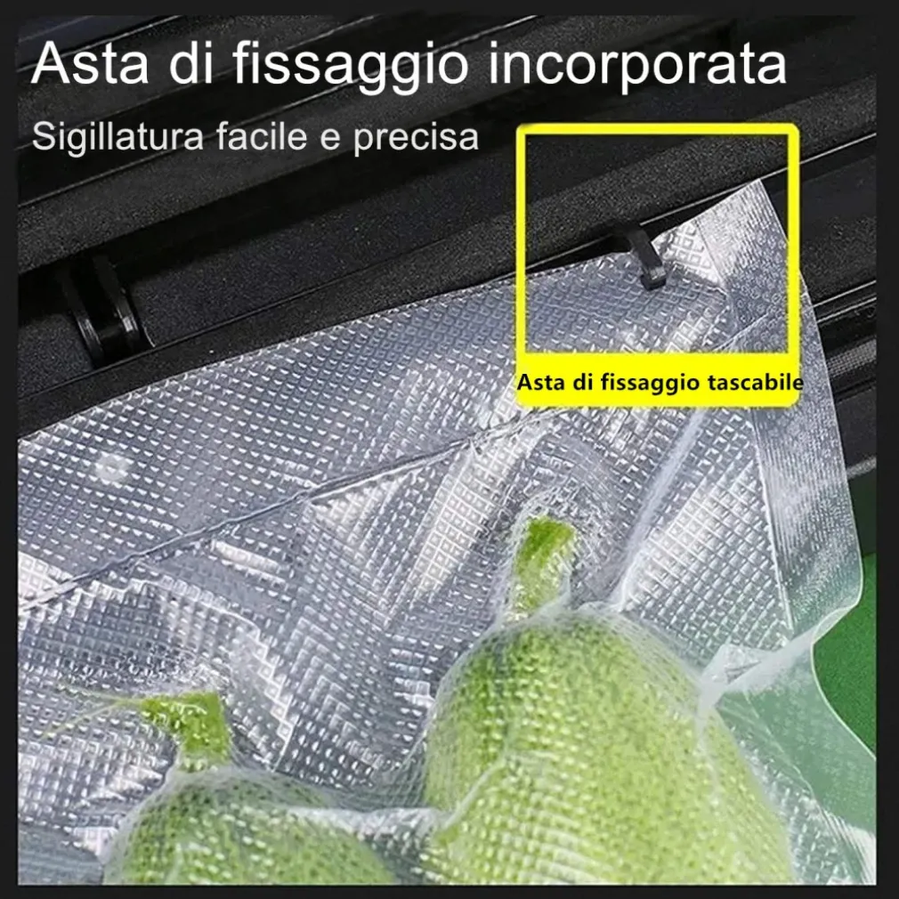 CONFEZIONATRICE MACCHINA SOTTOVUOTO ELETTRICO PORTATILE PER ALIMENTI 90W Q-Z100