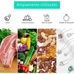 CONFEZIONATRICE MACCHINA SOTTOVUOTO ELETTRICO PORTATILE PER ALIMENTI 90W Q-Z100