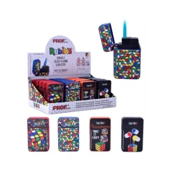 CONFEZIONE BOX 20 PZ ACCENDINI ELETTRONICI RICARICABILI CUBI DI RUBIK