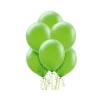 CONFEZIONE SET 8 PEZZI PALLONCINI VERDI FESTA PARTY COMPLEANNO BIMBI