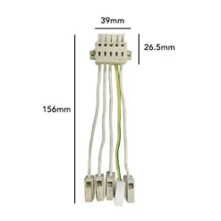 CONNETTORE ILLUMINAZIONE LINEARE A LED TRIFASE PER QJ68150-3C TAPPO TERMINALE QJ68150-CV