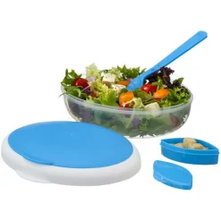 CONTENITORE CIBO PORTA PRANZO POSATE FORCHETTA PIEGHEVOLE CONTORNI OVALE LAVORO