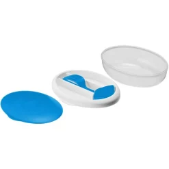 CONTENITORE CIBO PORTA PRANZO POSATE FORCHETTA PIEGHEVOLE CONTORNI OVALE LAVORO