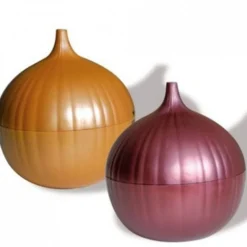 CONTENITORE COLORE VIOLA CM 11 PORTA CIPOLLA SALVA FRESCHEZZA IN PLASTICA SPEZIE CUCINA