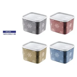 CONTENITORE FRIGO BARATTOLO ALIMENTI ERMETICO FREEZER DA 1250 ML COLORATO 754330