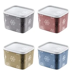 CONTENITORE FRIGO BARATTOLO ALIMENTI ERMETICO FREEZER DA 1250 ML COLORATO 754330