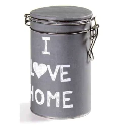 CONTENITORE IN LATTA ERMETICA CUCINA TONDA COLORI ASS I LOVE HOME 11X20CM 710537