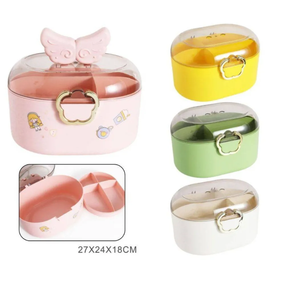 CONTENITORE ORGANIZZATORE PER CASSETTI ARREDAMENTO COLORE BIANCO DIM. 27X24X18CM