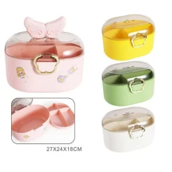 CONTENITORE ORGANIZZATORE PER CASSETTI ARREDAMENTO COLORE VERDE DIM. 27X24X18 CM