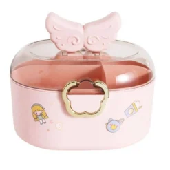 CONTENITORE ORGANIZZATORE PER CASSETTI ARREDAMENTO COLORE ROSA DIM. 27X24X18 CM