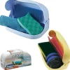 CONTENITORE PORTA SPUGNA GUANTI PER CUCINA BAGNO COLORI MISTI FISSAGGIO ADESIVO