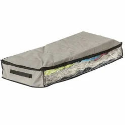 CONTENITORE SALVASPAZIO SOTTOLETTO TESSUTO CAMBI STAGIONE COPERTE VESTITI 80X45CM