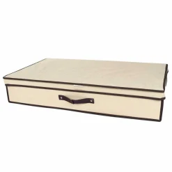 CONTENITORE SALVASPAZIO SOTTOLETTO IN TESSUTO PER CAMBIO STAGIONE 80X45X15CM