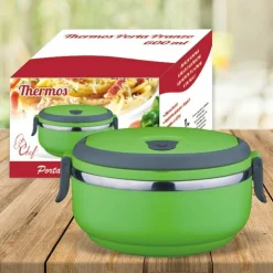 CONTENITORE TERMICO PORTA PRANZO ALIMENTI PLASTICA ACCIAIO INOX THERMOS 600 ML
