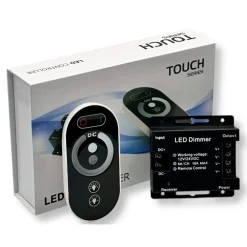 CONTROLLER DIMMER PER STRISCE LED MONOCOLORE DC12V-24V CON TELECOMANDO 3 CANALI A 6A AP-01