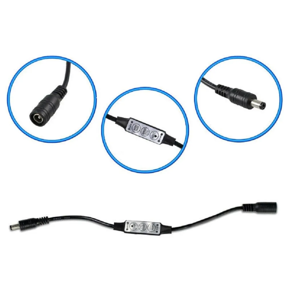 CONTROLLER STRISCE LED DIMMERABILE CON CONNETTORE JACK 5MM MASCHIO A FEMMINA