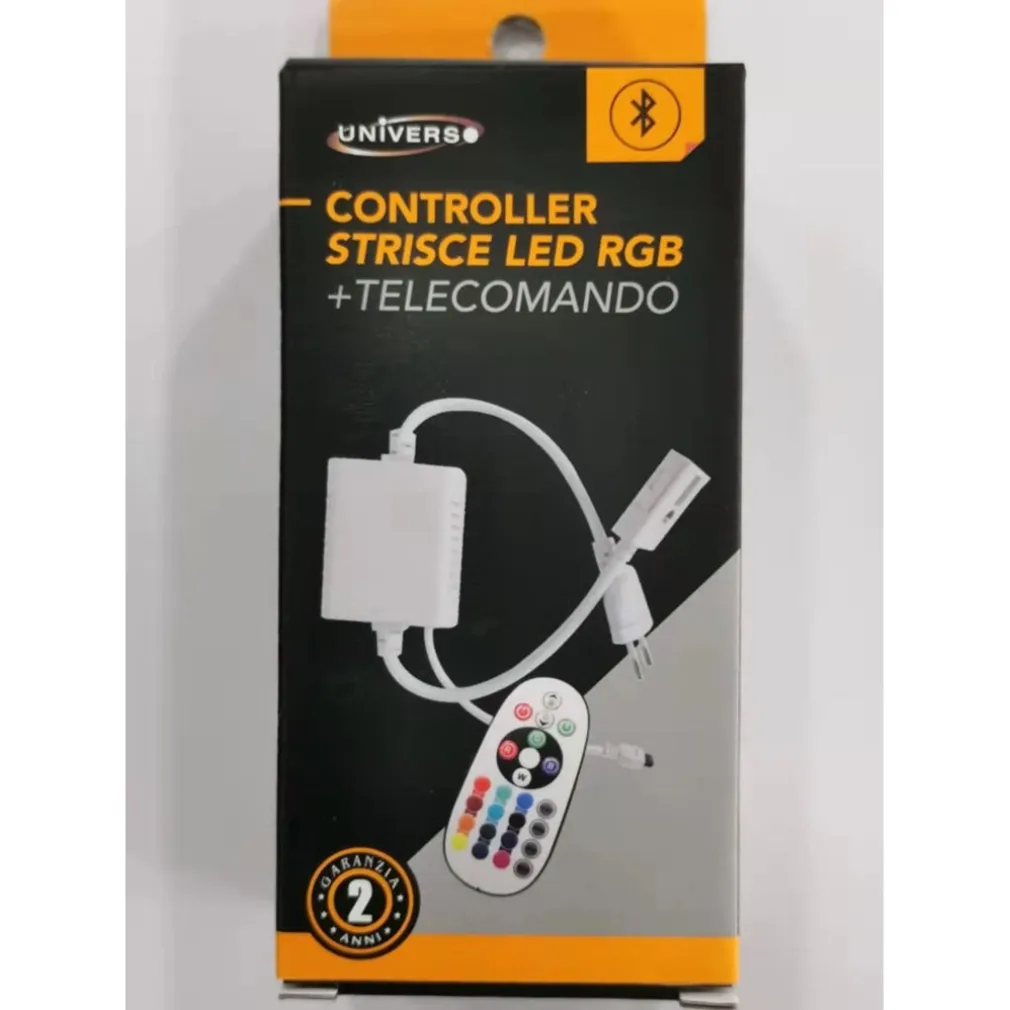 CONTROLLER TRASFORMATORE PER STRISCE LED RGB A 220V BLUETOOTH + TELECOMANDO S-RGB-220V-B