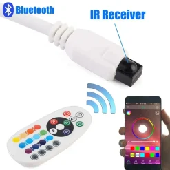 CONTROLLER TRASFORMATORE PER STRISCE LED RGB A 220V BLUETOOTH + TELECOMANDO S-RGB-220V-B